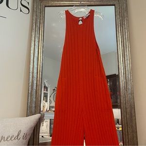 Free People Orange Jumpsuit